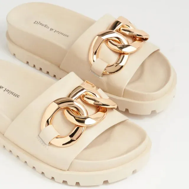 DJANGO & JULIETTE UBECCA MILK LEATHER Comfort Ready Shoes