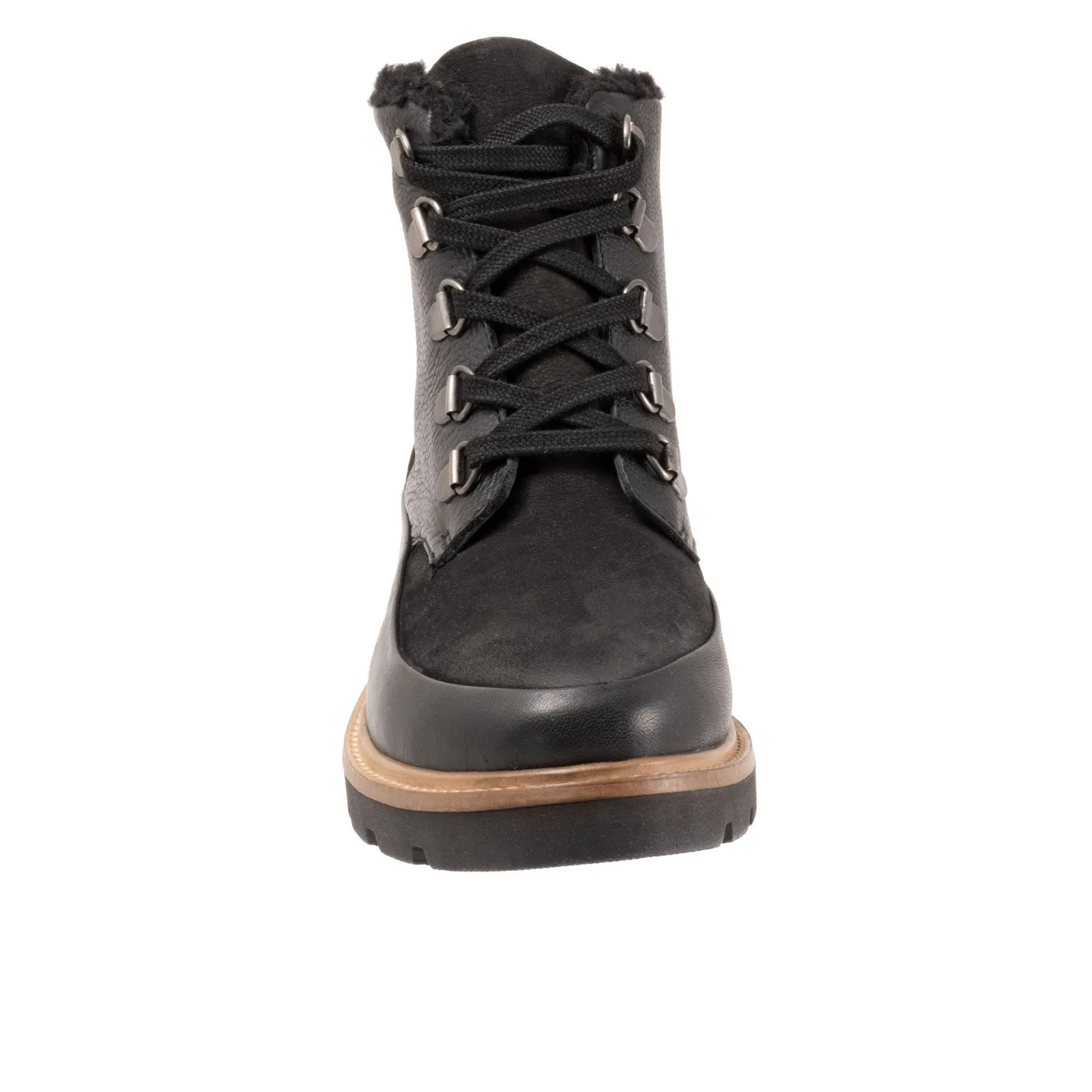 Easy Match Comfy Step Softwalk Whitney S2261-001 Womens Black Leather Casual Dress Boots