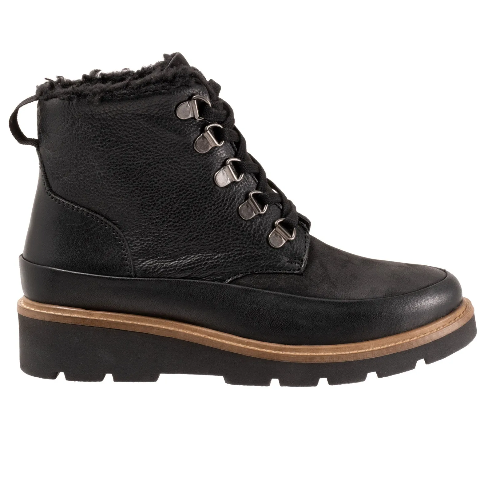 Trendy Design Outdoor Use Softwalk Whitney S2261-001 Womens Black Leather Casual Dress Boots