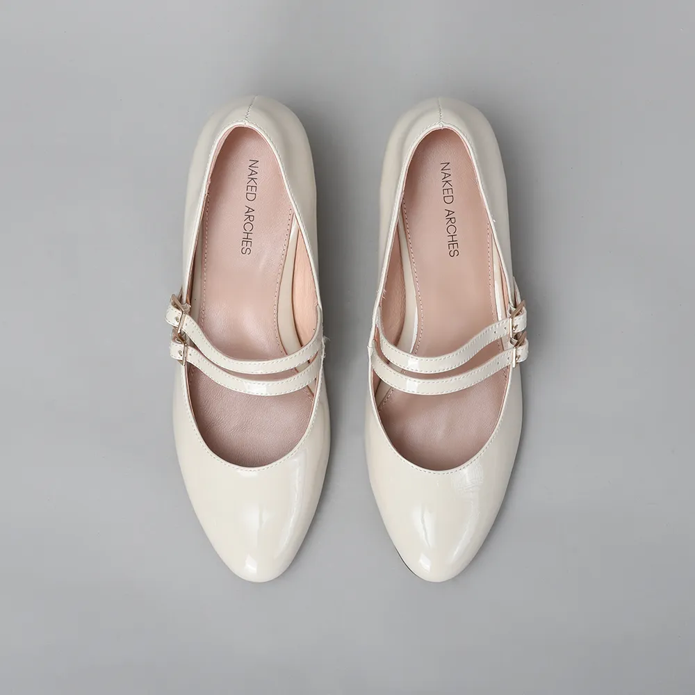 Sun Safe Retro Vibe NAKED ARCHES CIDER NUDE PATENT