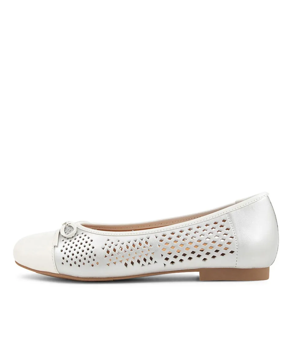 Ziera Caly White Silver Action Fast Viral Pop