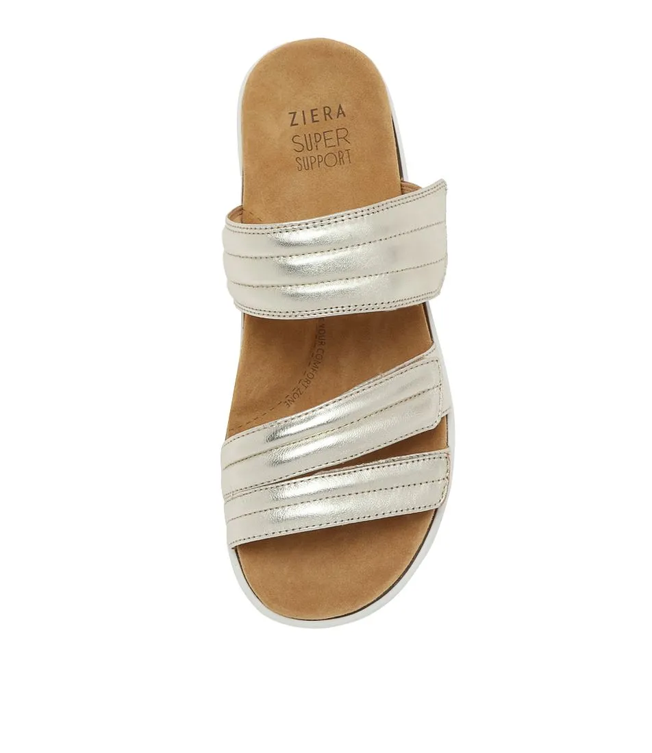 Airy Shoes Simple Look ZIERA BARBRA PALEGOLD WHITE SOLE