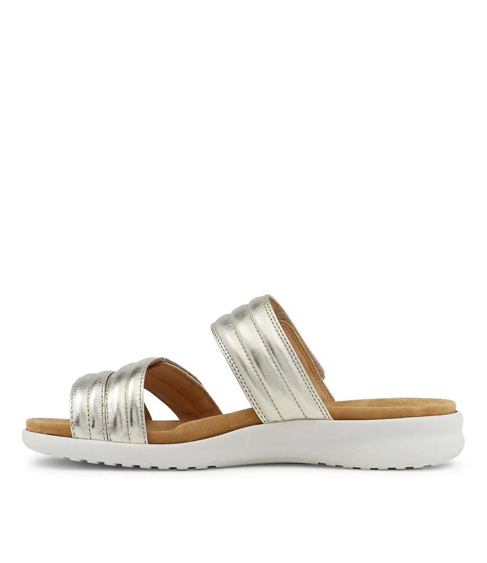 ZIERA BARBRA PALEGOLD WHITE SOLE Outdoor Style