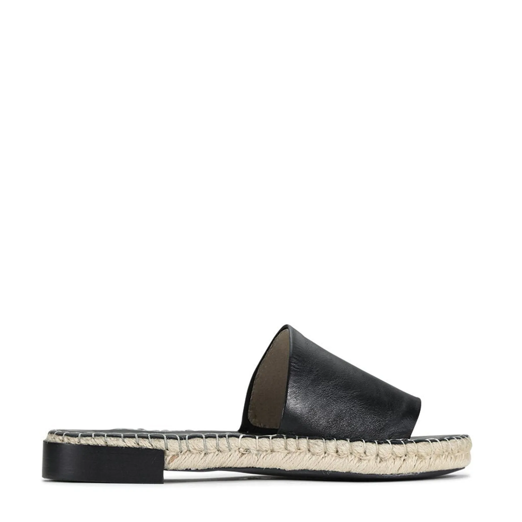 most polluted ESP LEATHER ESPADRILLE SLIDE