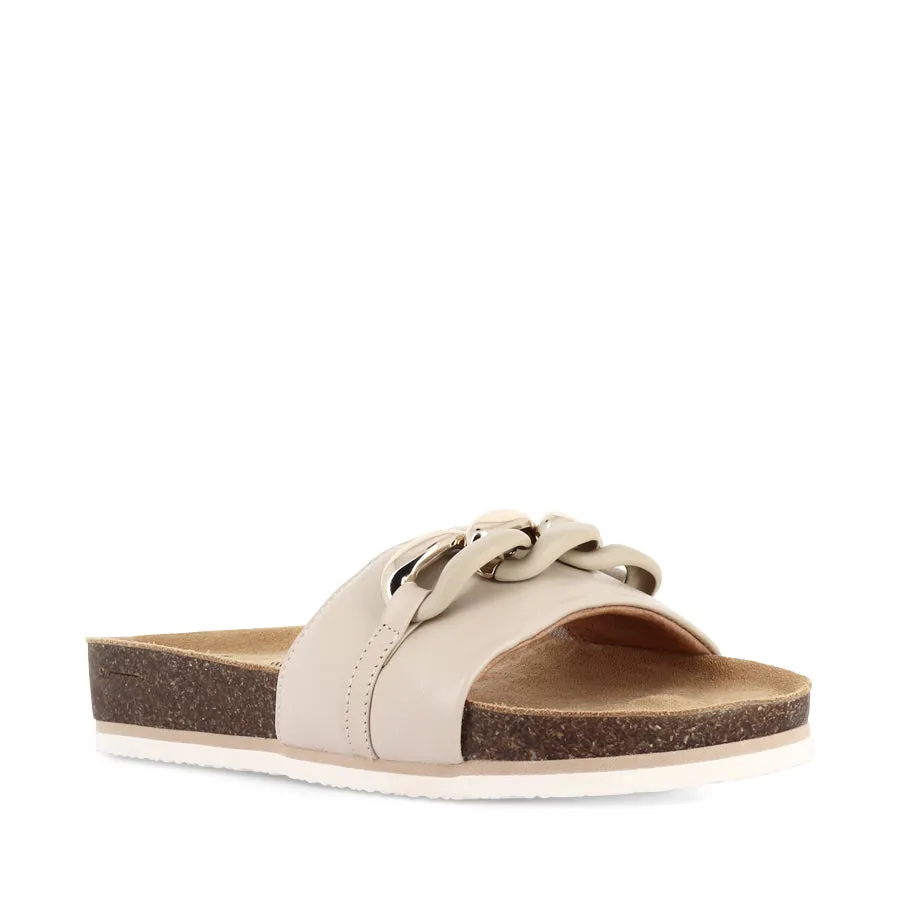QUINN III - ECRU LEATHER mid - top travel - style