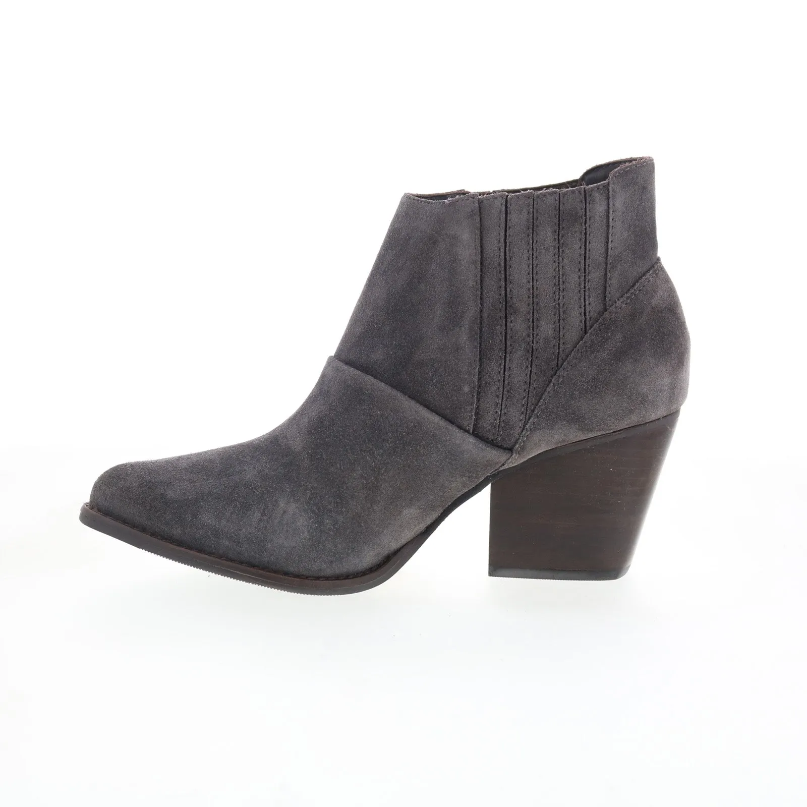 Beach Walk Johnston & Murphy Heeled 78-56516 Womens Gray Suede Ankle & Booties Boots