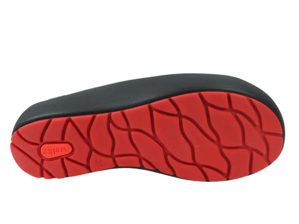 Versatile Walking Shoes Clean Fit Wolky Sandals Rio Black