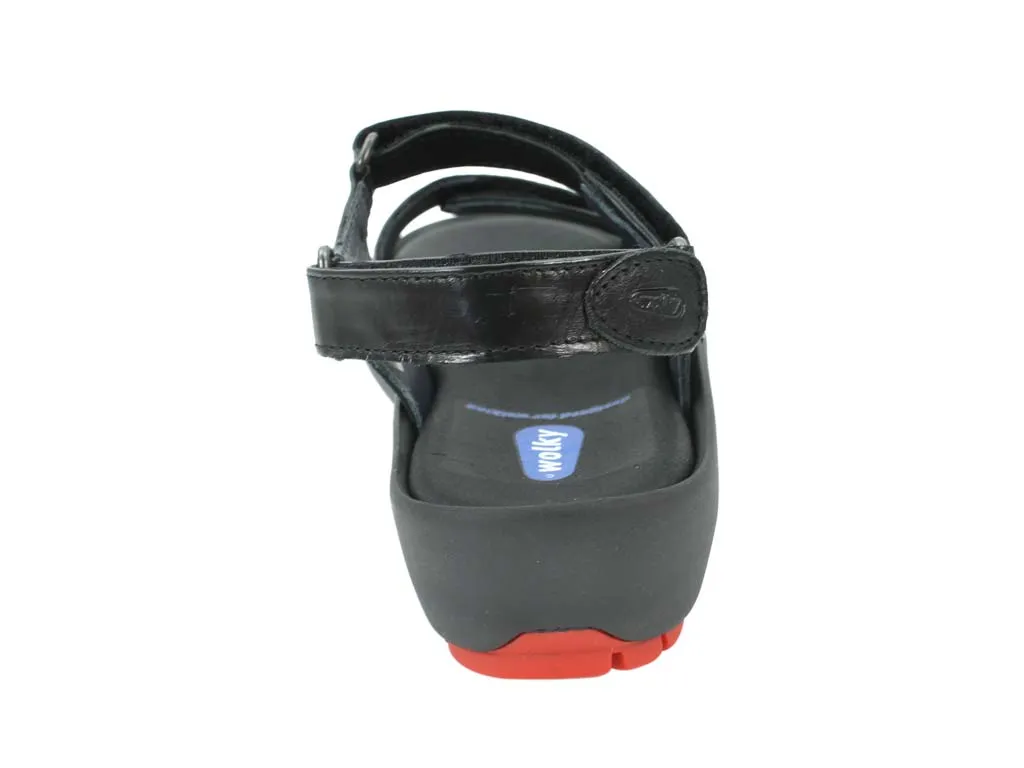 Wolky Sandals Rio Black Heat Proof Ocean Breeze