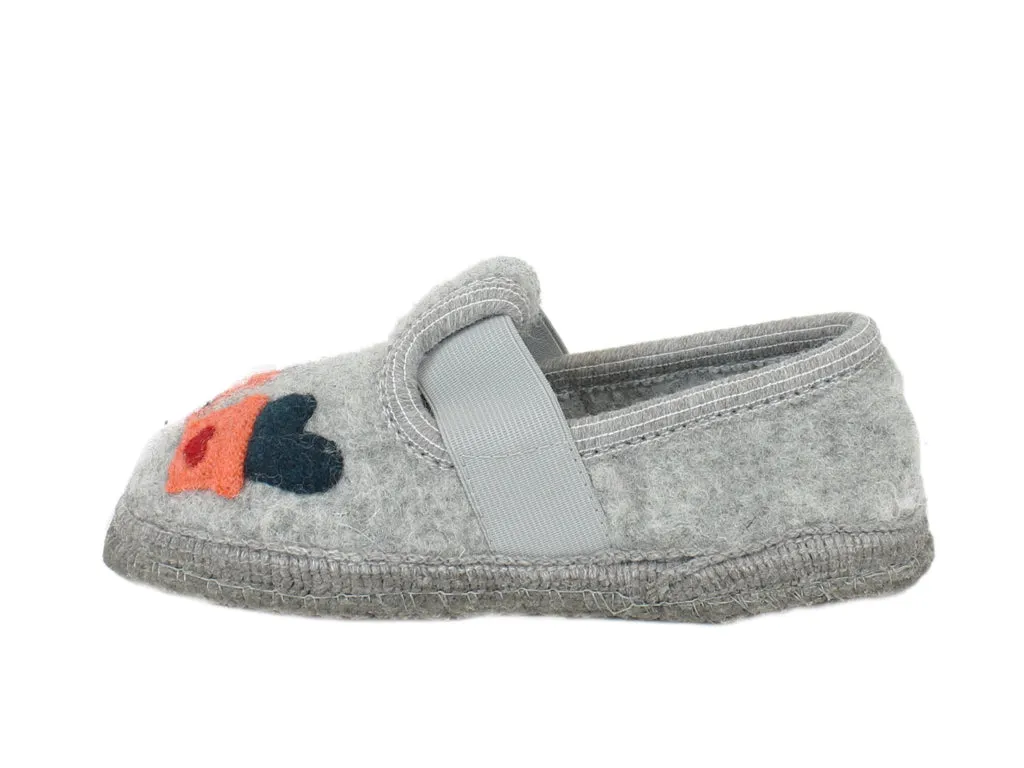 Haflinger Children's slippers Cactus Grey Outdoor Fun