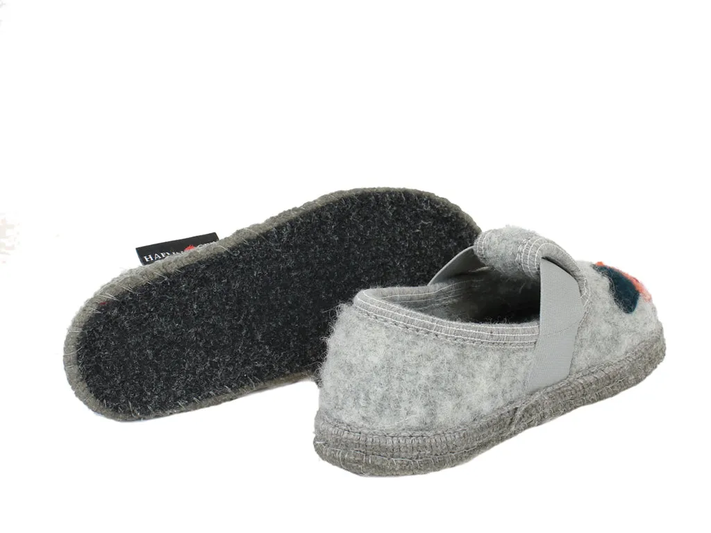 Core Support shape fit Haflinger Children's slippers Cactus Grey