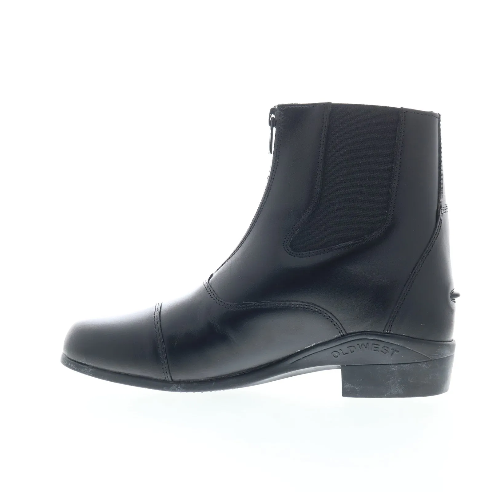 Jama Old West RL9010Z Womens Black Leather Zipper Equestrian Boots Warm Insulation