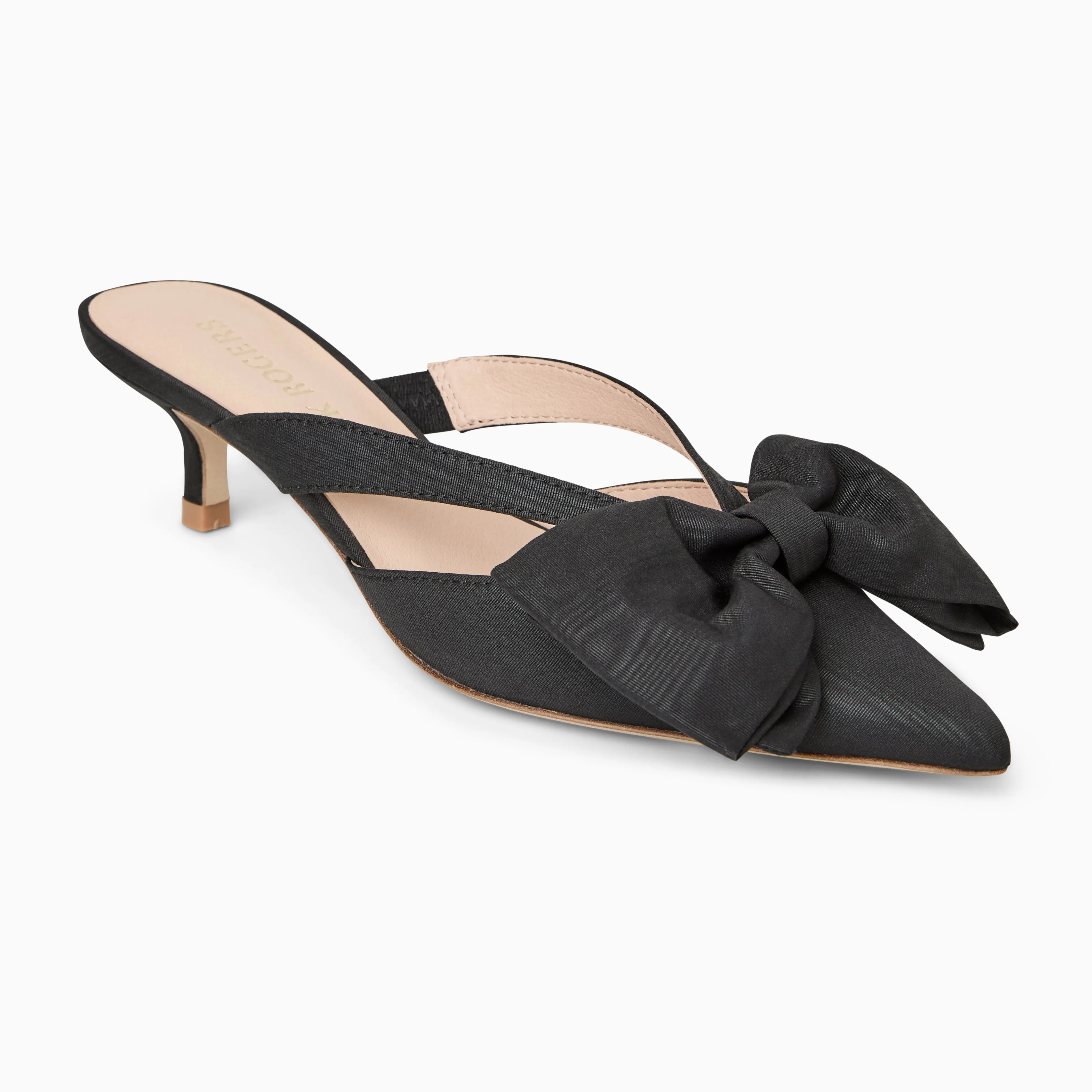 Wish Mood Match Fit Cynthia Bow Kitten Heel Mule