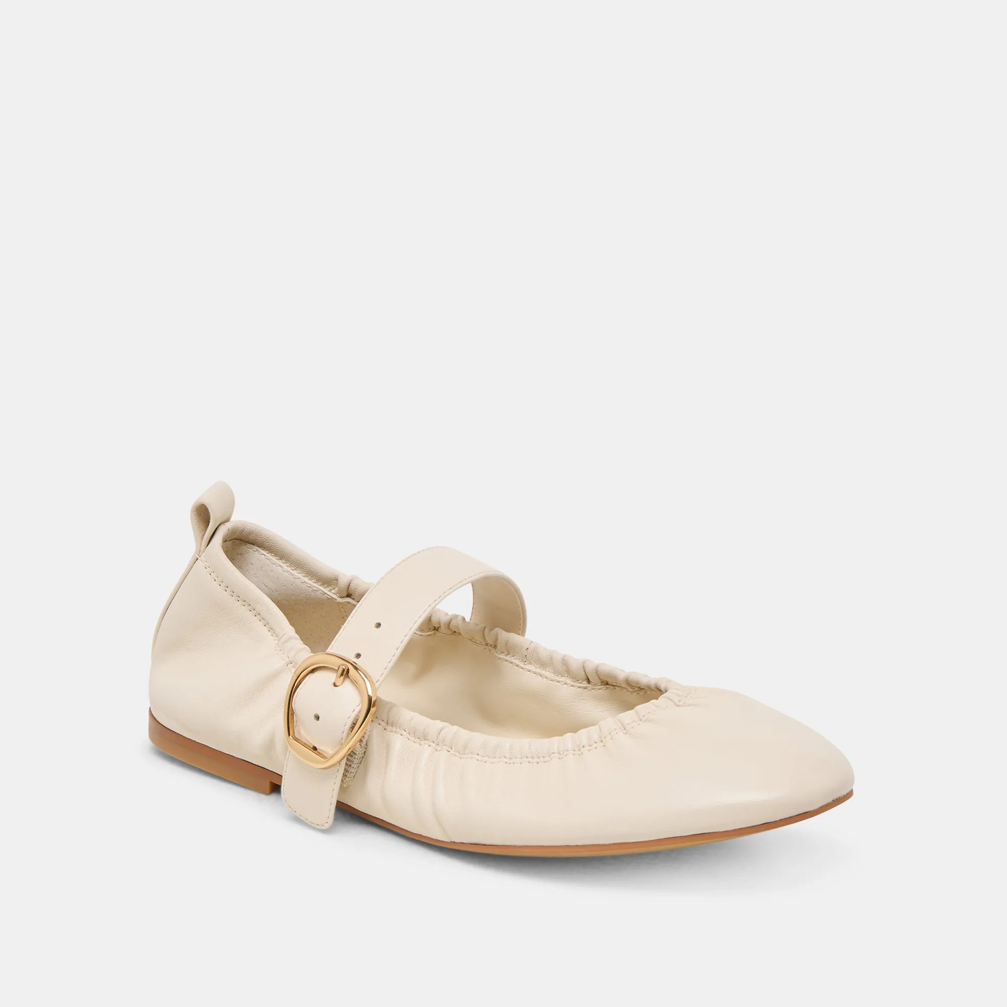 CAELY BALLET FLATS BONE LEATHER Track Step