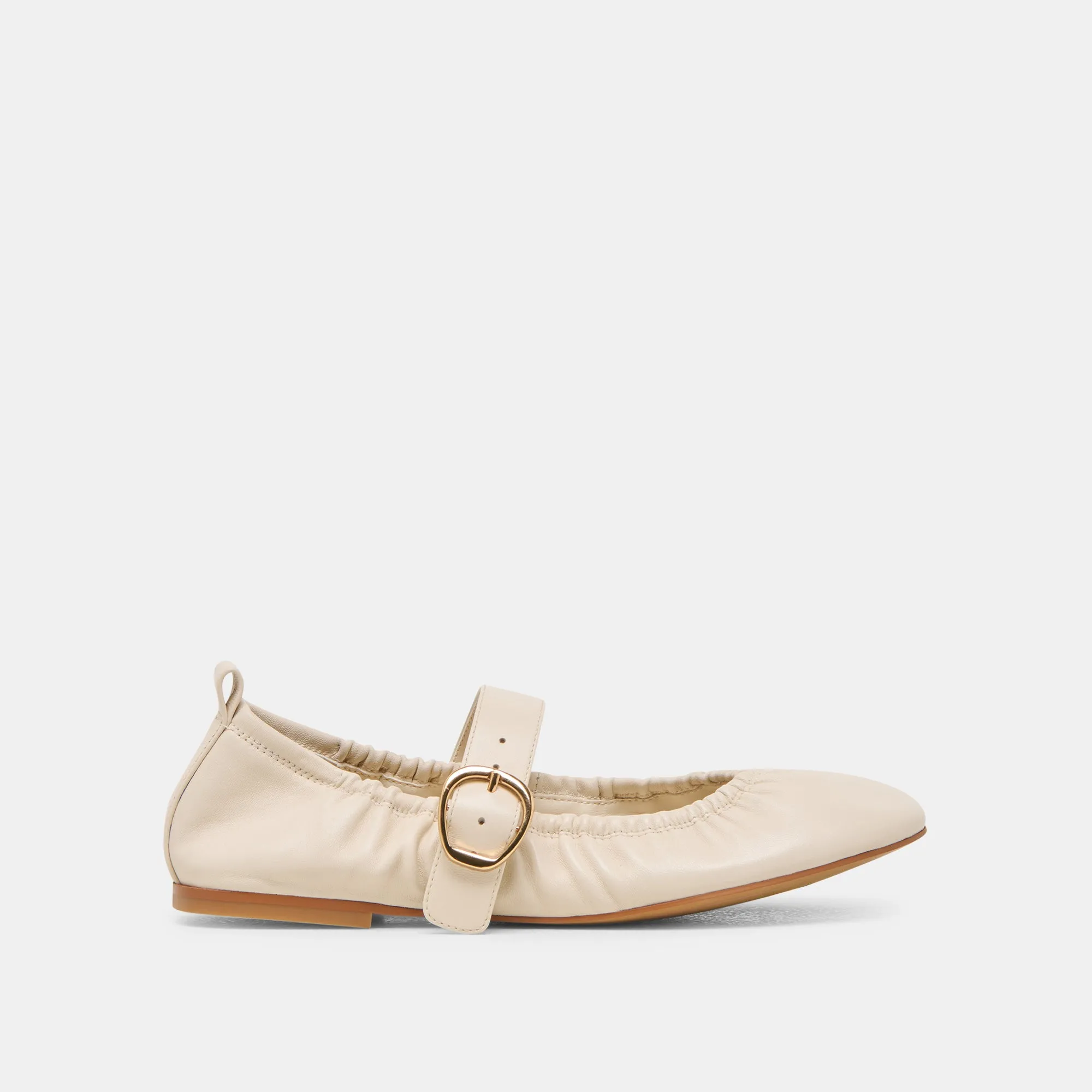 City Map Breathable Lining CAELY BALLET FLATS BONE LEATHER
