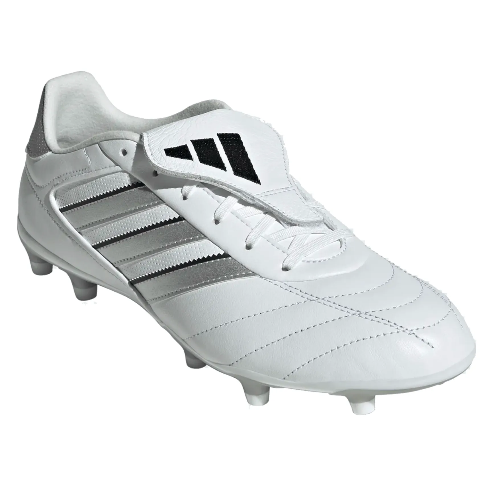 Adidas Copa Gloro II FG Soccer Cleats (White/Silver Metallic) Game Confidence passing drills
