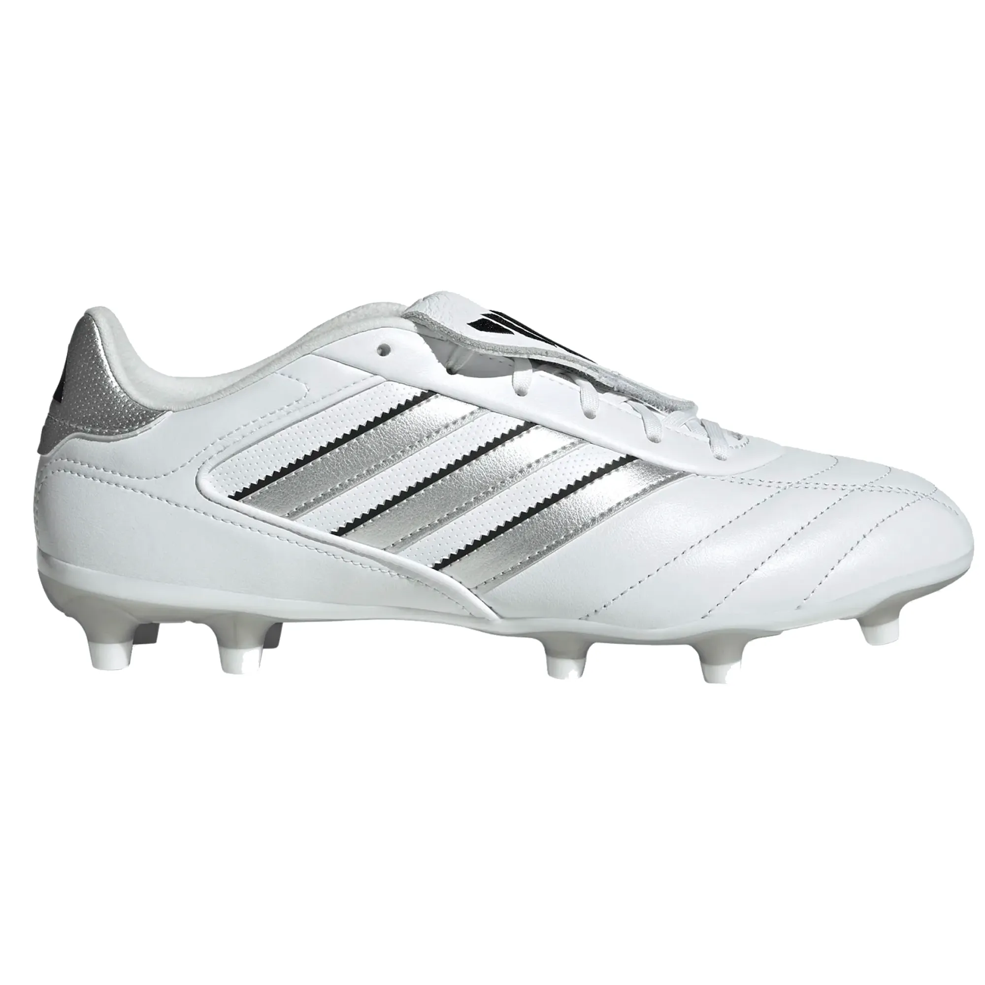 Body Control Adidas Copa Gloro II FG Soccer Cleats (White/Silver Metallic)