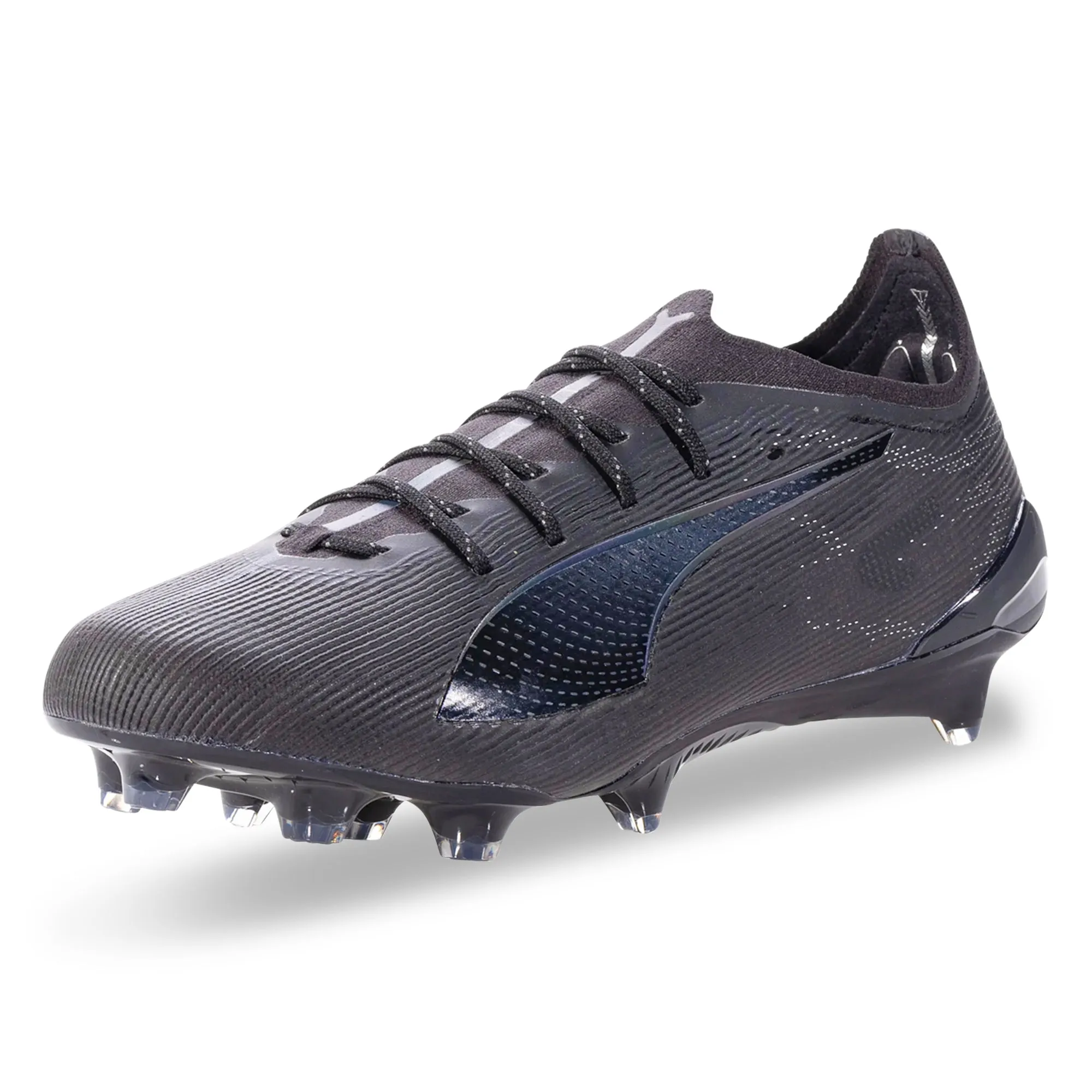 Reaction Time Puma Ultra 5 Ultimate FG Soccer Cleats (Puma Black/Puma Silver)
