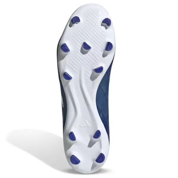 Balanced Support adidas Copa Pure II.3 Firm Ground Soccer Cleats (Lucid Blue/Cloud White)