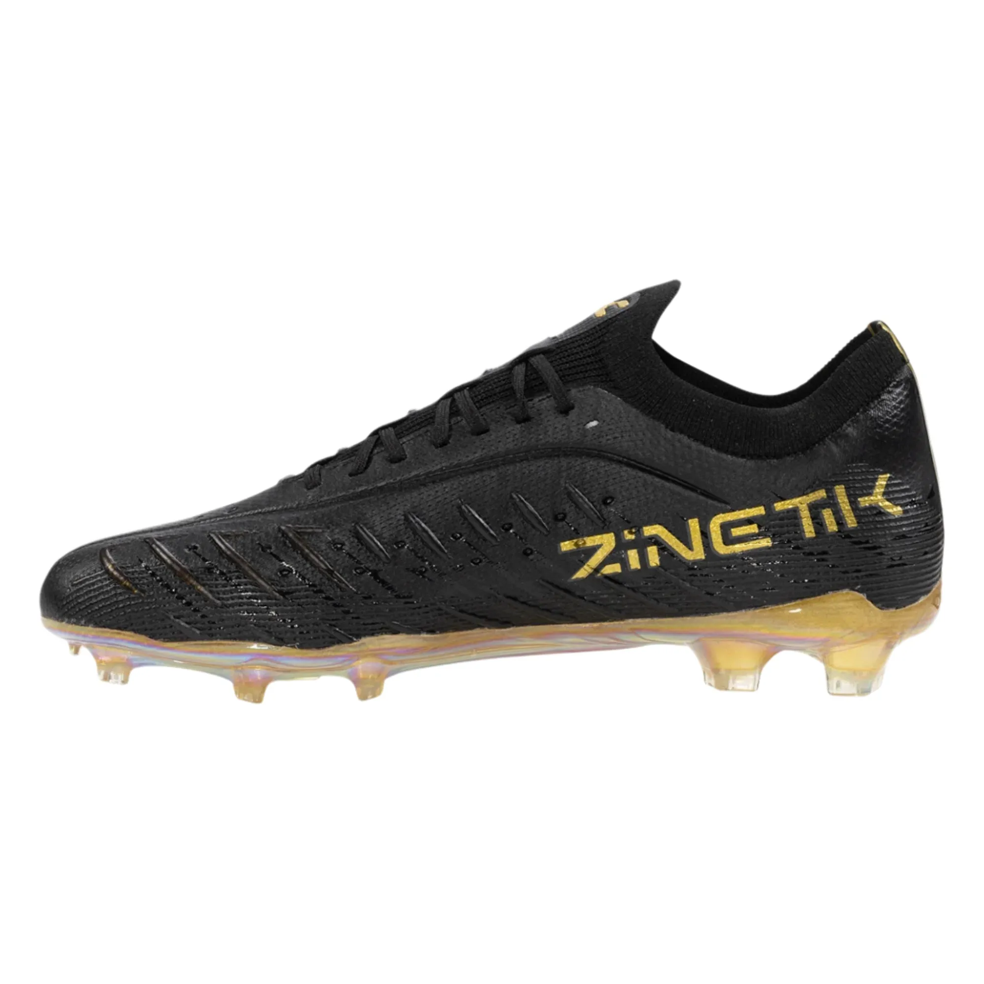 Responsive sole fair play Charly Zinetik PFX Firm Ground Soccer Cleats (Black/Gold)