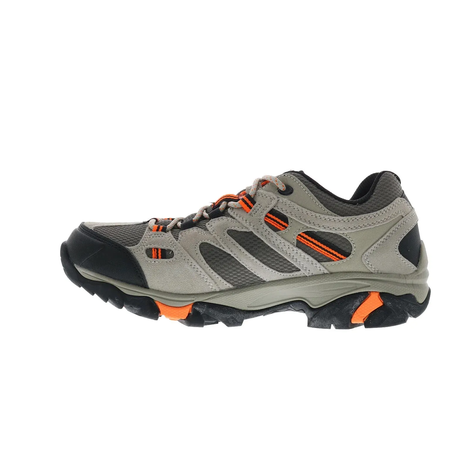 Lace-Up Design Hi-Tec Apex Low WP CH80047M-TO Mens Gray Suede Lace Up Hiking Boots