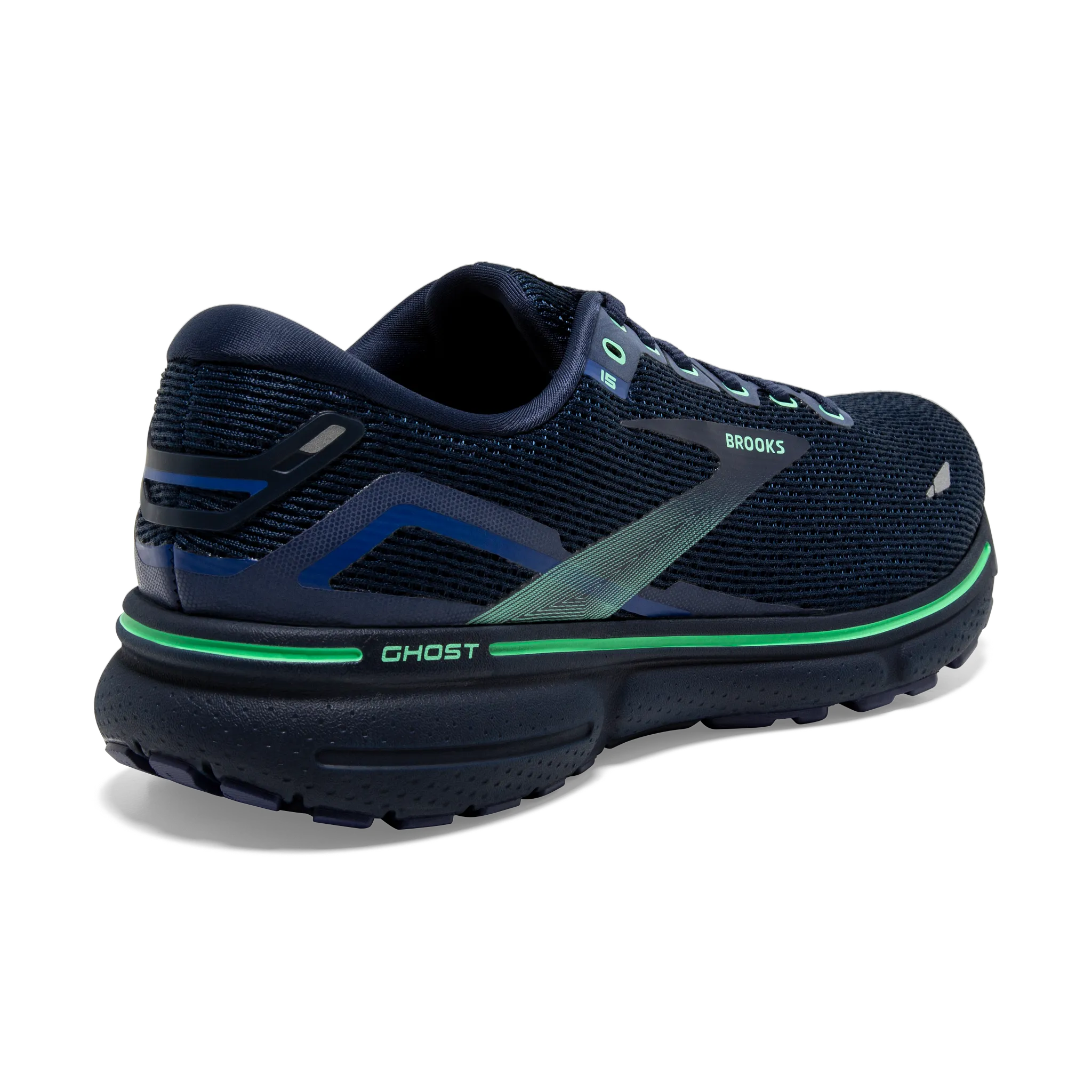 Men's Ghost 15 sunny - day shoes running with a rubber outsole