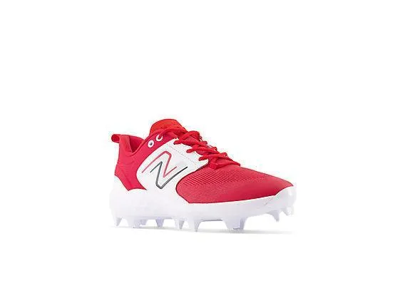 New Balance Men's Fresh Foam 3000 V6 Molded Baseball Cleats - Red with White - PL3000R6 City Hustler Casual Fit