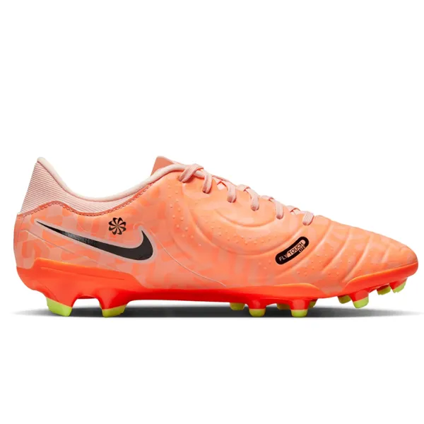 Nike Legend 10 Academy FG/MG Soccer Cleats (Guava Ice/Black) Side Lock
