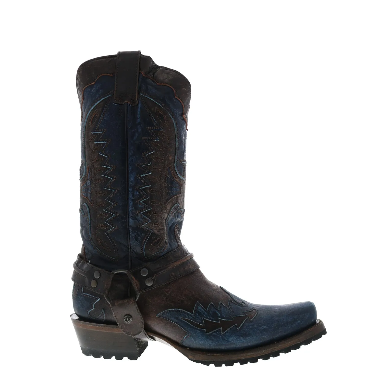 Supportive Fit Comfortable Posture Stetson Outlaw Lug Eagle Mens Brown Wide Leather Cowboy Western Boots