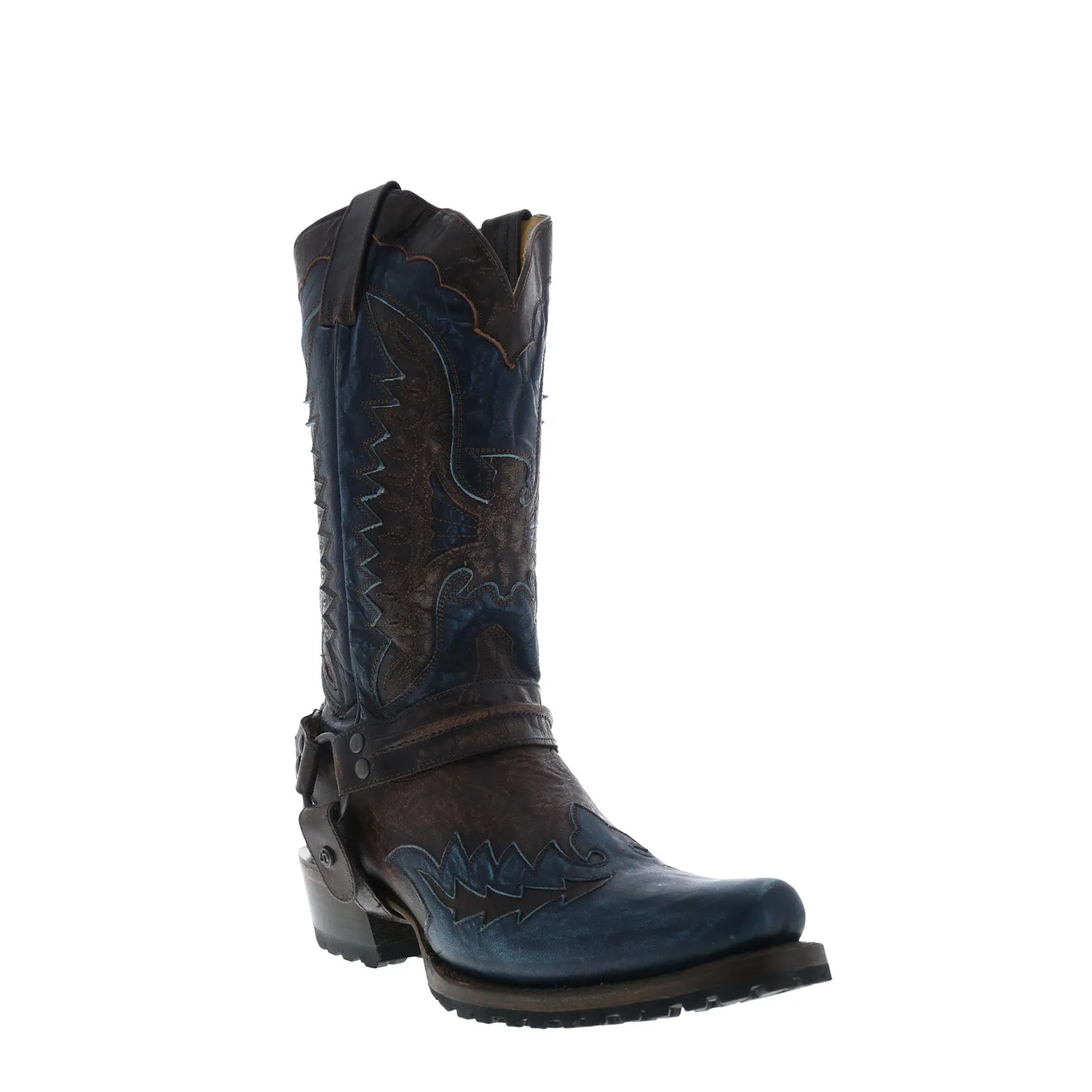 Off Duty Multi Use Stetson Outlaw Lug Eagle Mens Brown Wide Leather Cowboy Western Boots