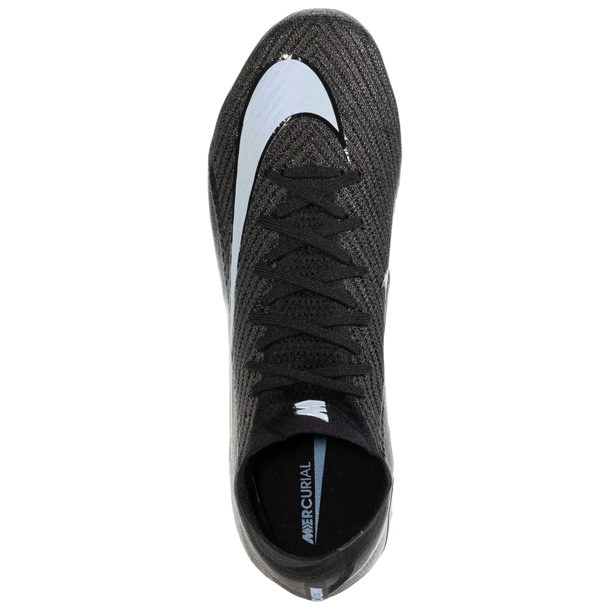 Anti-Slip Grip Nike Zoom Superfly 10 Elite FG Soccer Cleats (Black/Ice Blue)