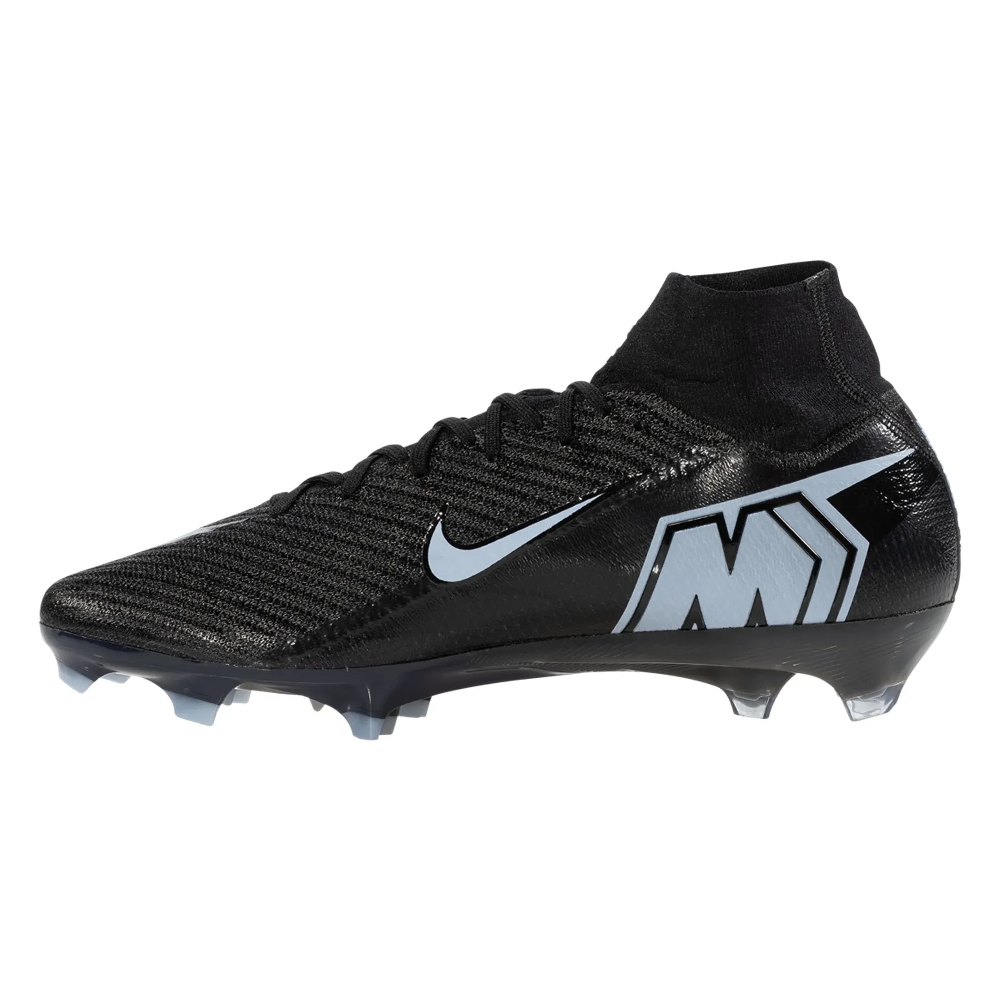 Nike Zoom Superfly 10 Elite FG Soccer Cleats (Black/Ice Blue) Weekend Game