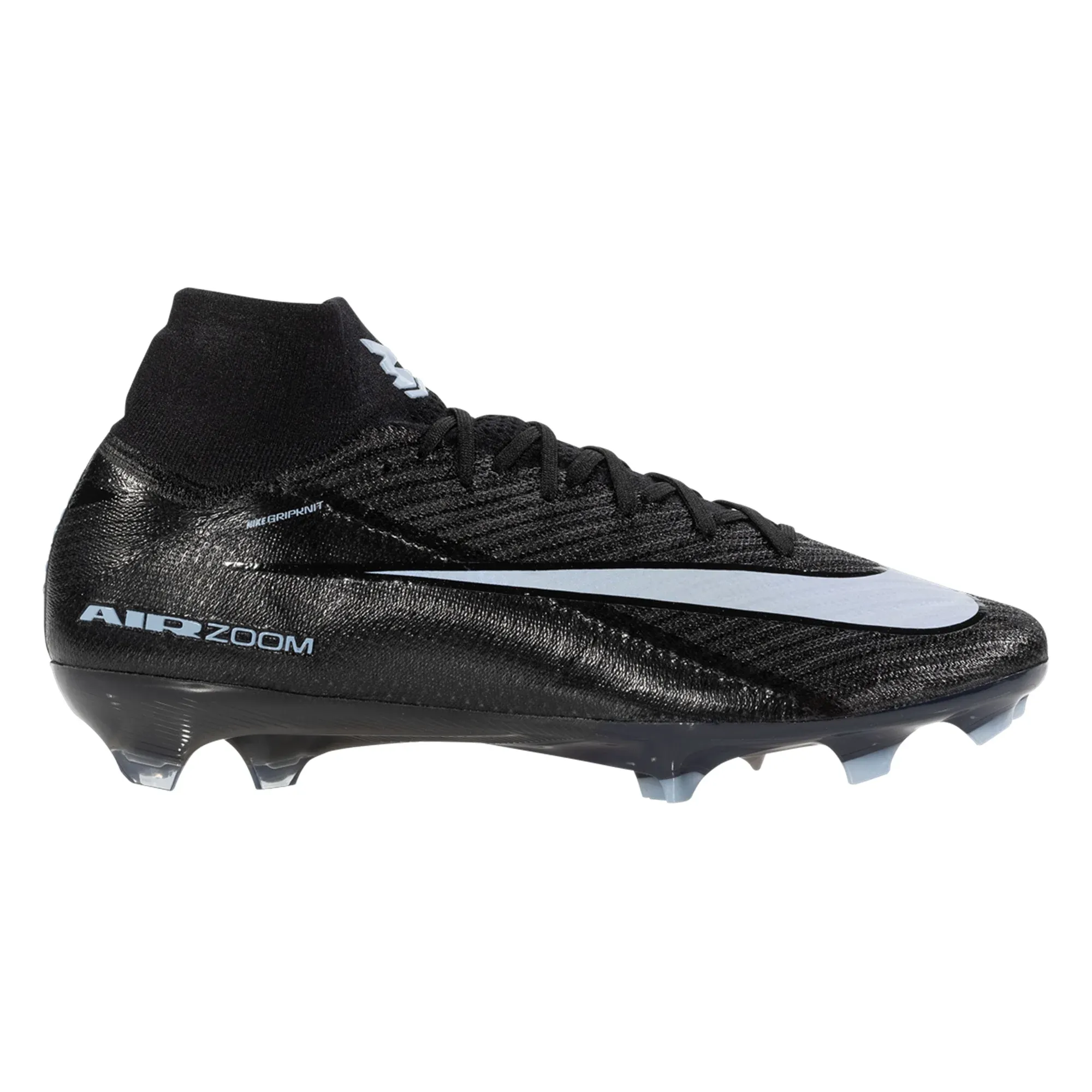 Heel Guard Nike Zoom Superfly 10 Elite FG Soccer Cleats (Black/Ice Blue)
