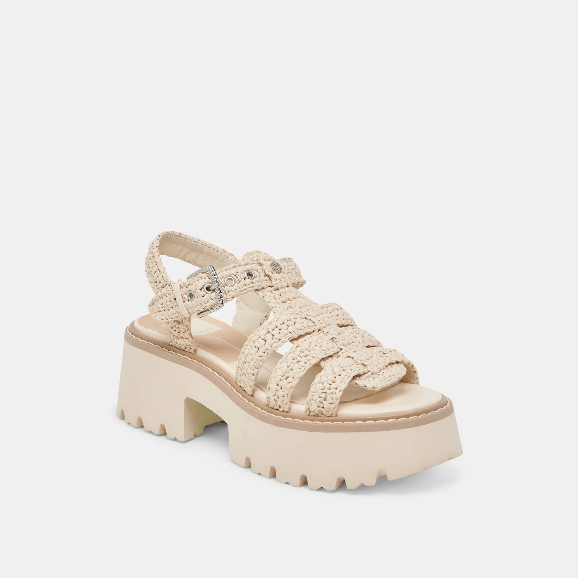 Cool Touch Shore Style LATICE SANDALS OATMEAL KNIT