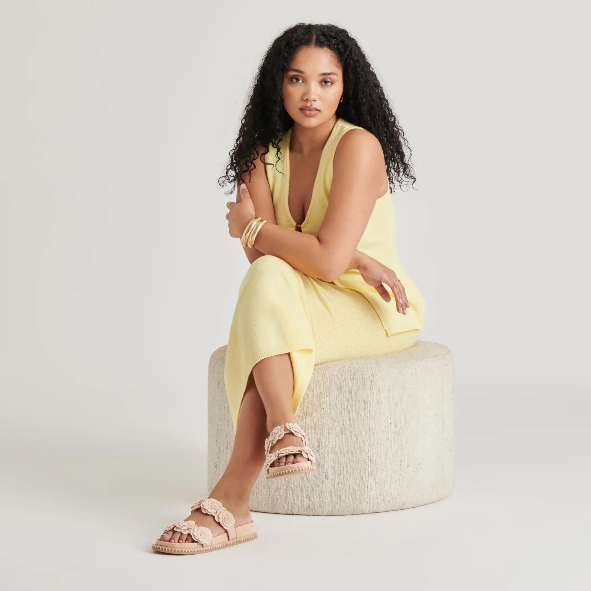 Modern Glow Evening Ease SHERLA SANDALS PRALINE RAFFIA