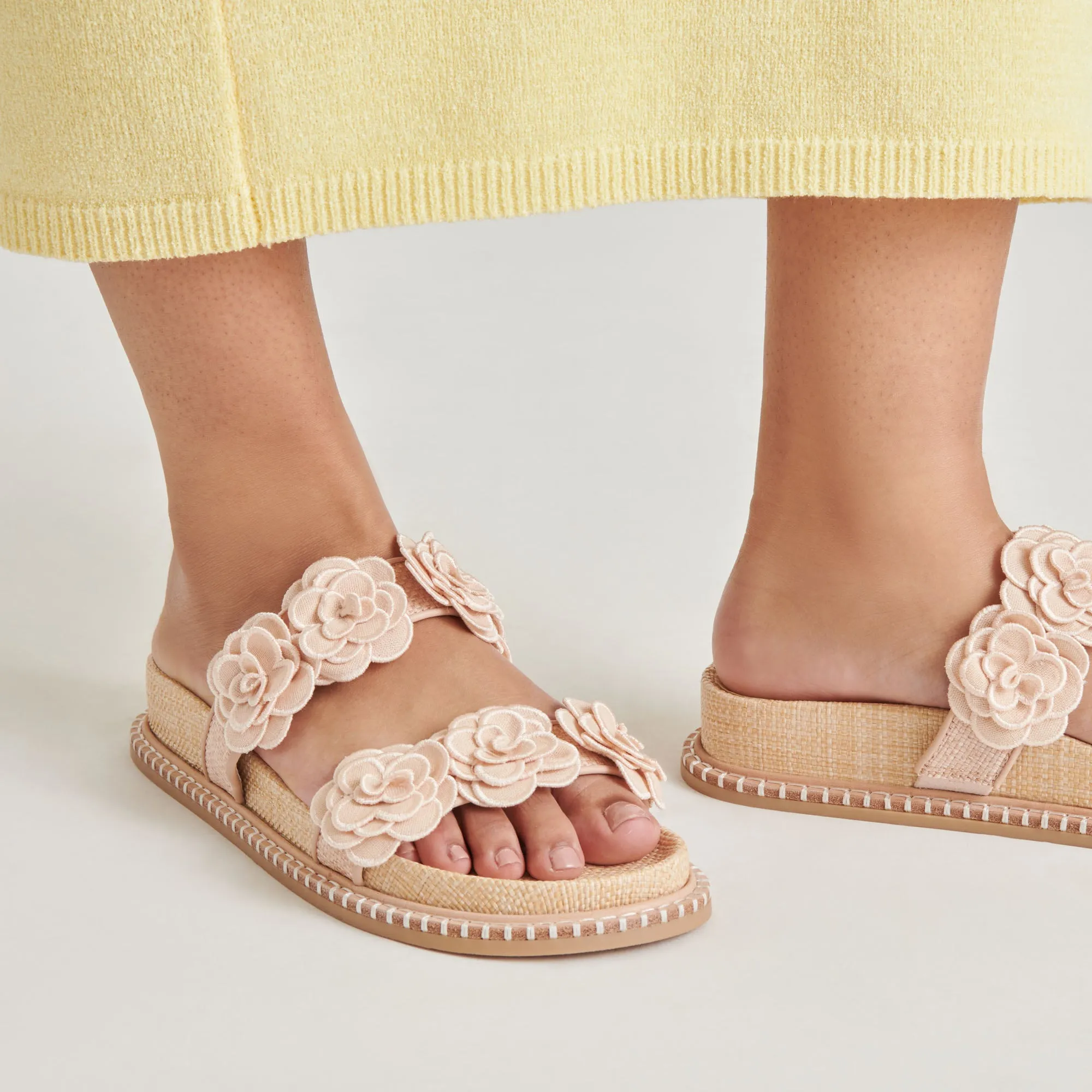 SHERLA SANDALS PRALINE RAFFIA Comfortable And Lightweight Snake Skin