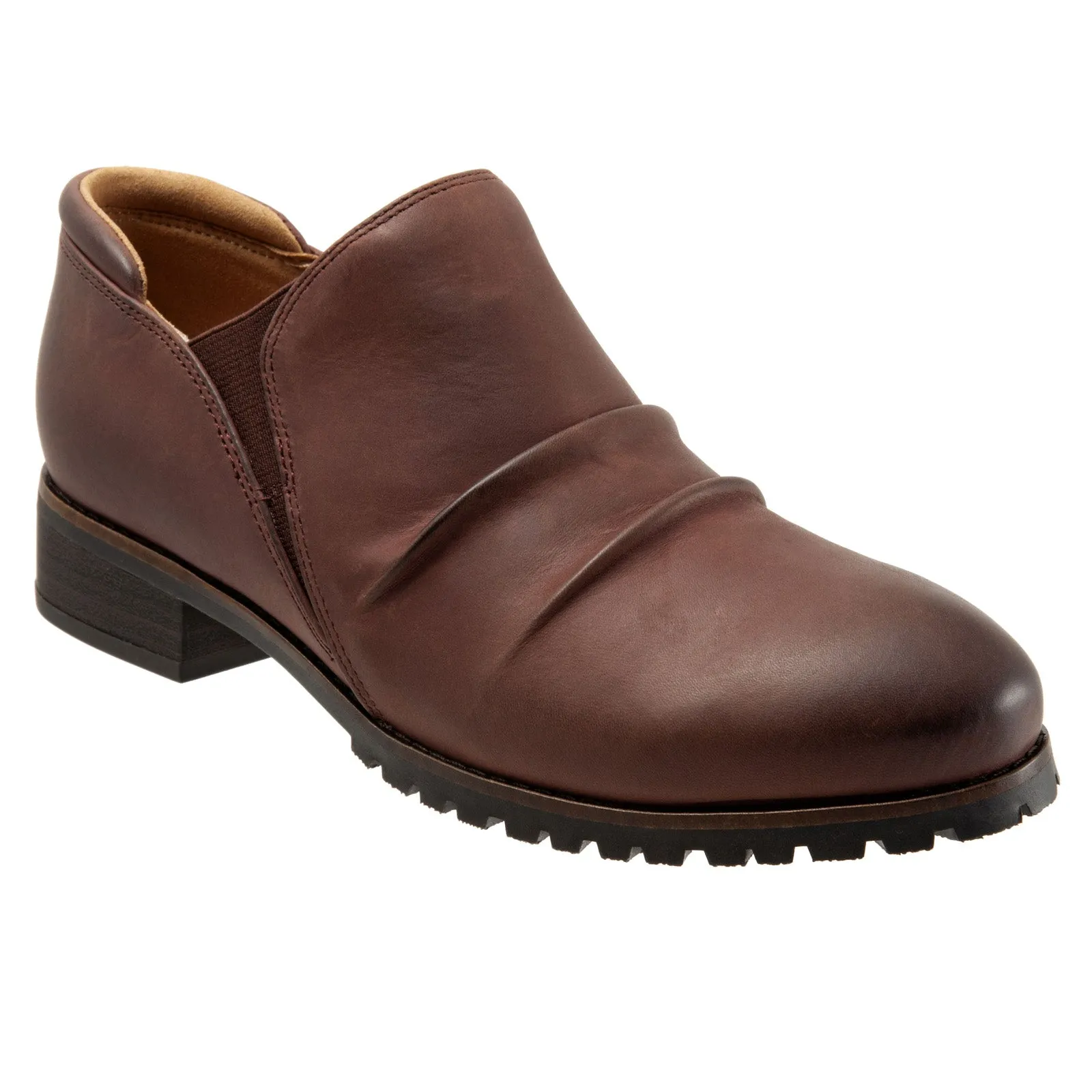 Freelancer Padded Liner Softwalk Mara S1956-235 Womens Brown Narrow Leather Ankle & Booties Boots