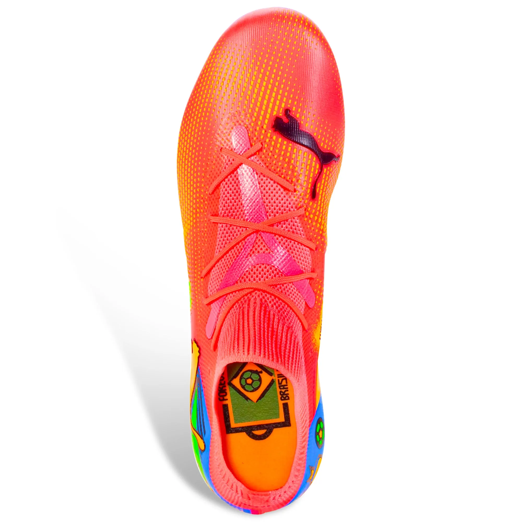 Side Support Padded Ankle Puma Future 7 Match NJR FG/AG Soccer Cleats (Sunset Glow/Puma Black)
