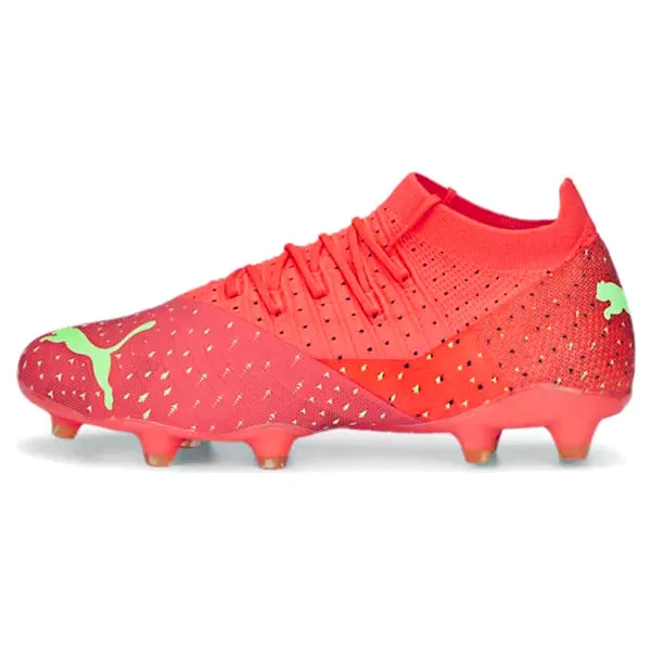 Tackle Practice Strength training Puma Future 3.4 FG/AG Soccer Cleats (Coral/Fizzy Light/Salmon)