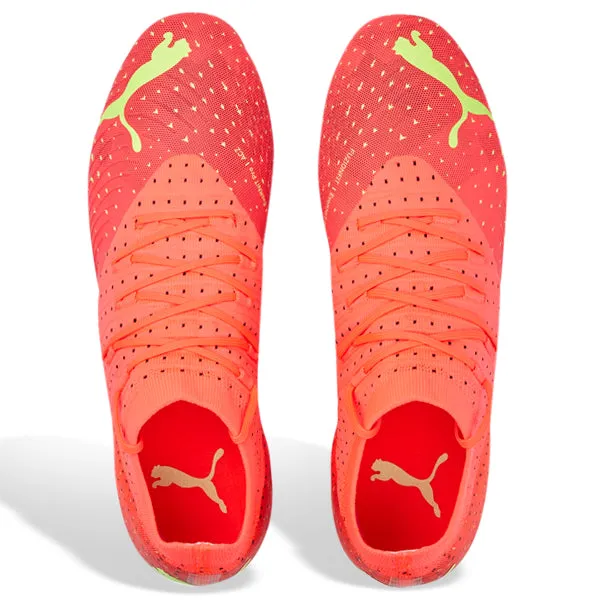 Puma Future 3.4 FG/AG Soccer Cleats (Coral/Fizzy Light/Salmon) Shock absorption