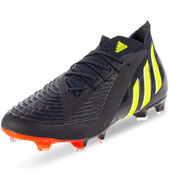 adidas Predator Edge.1 FG (Core Black/Team Solar Yellow/Solar Red) Light Cushioning Pro Training