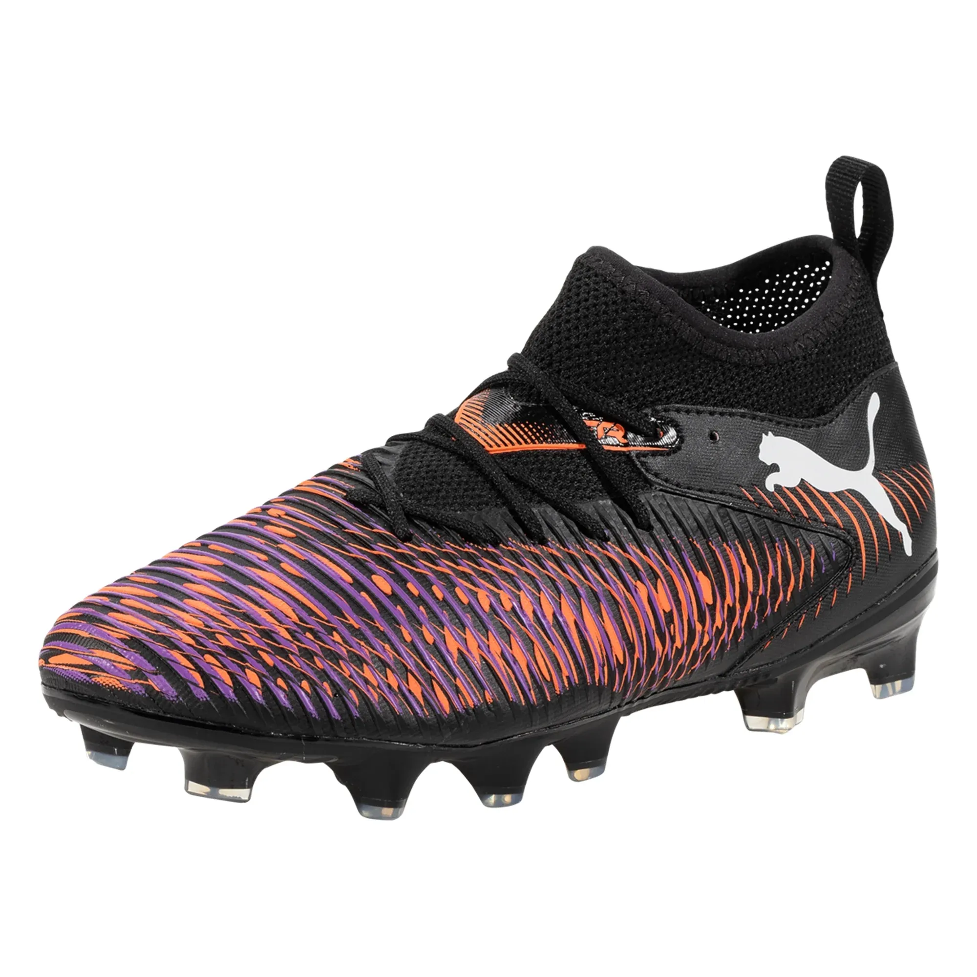 Training Field Puma Future 8 Match FG/AG Soccer Cleats (Black/Glowing Red)