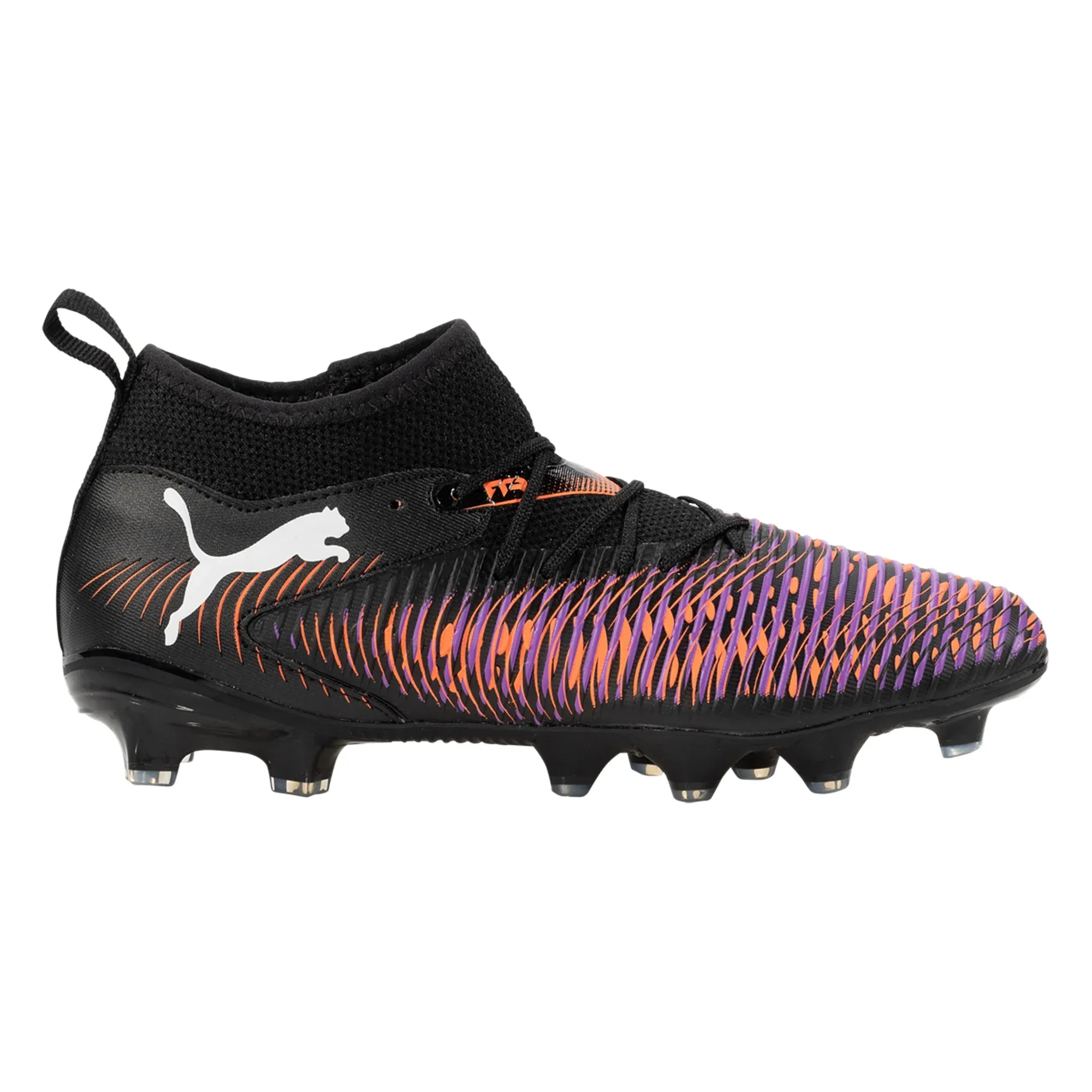 Puma Future 8 Match FG/AG Soccer Cleats (Black/Glowing Red) Youth Training