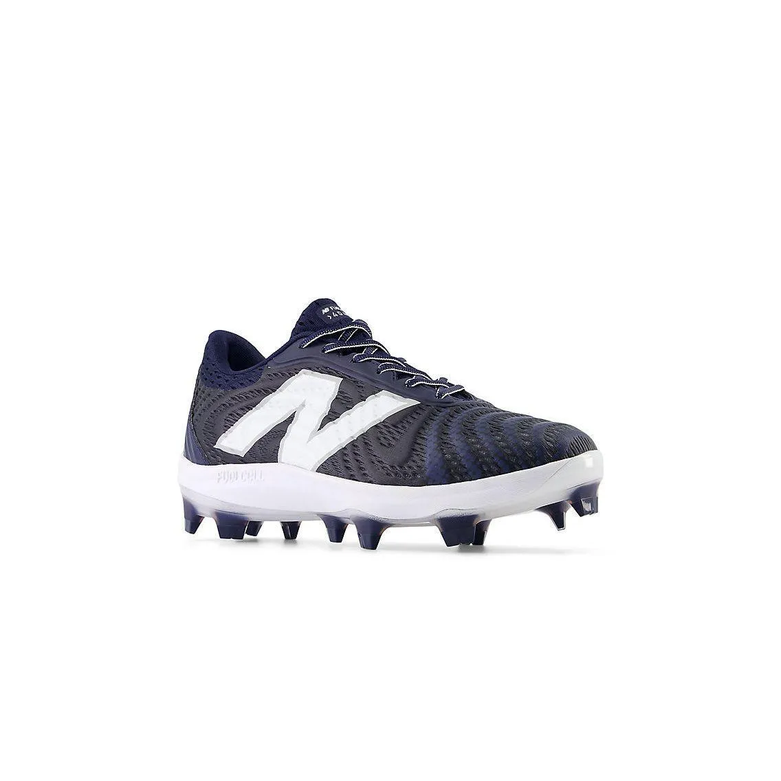 New Balance Men's FuelCell 4040 V7 Molded Baseball Cleats - Team Navy / Optic White - PL4040N7 Soft Traction