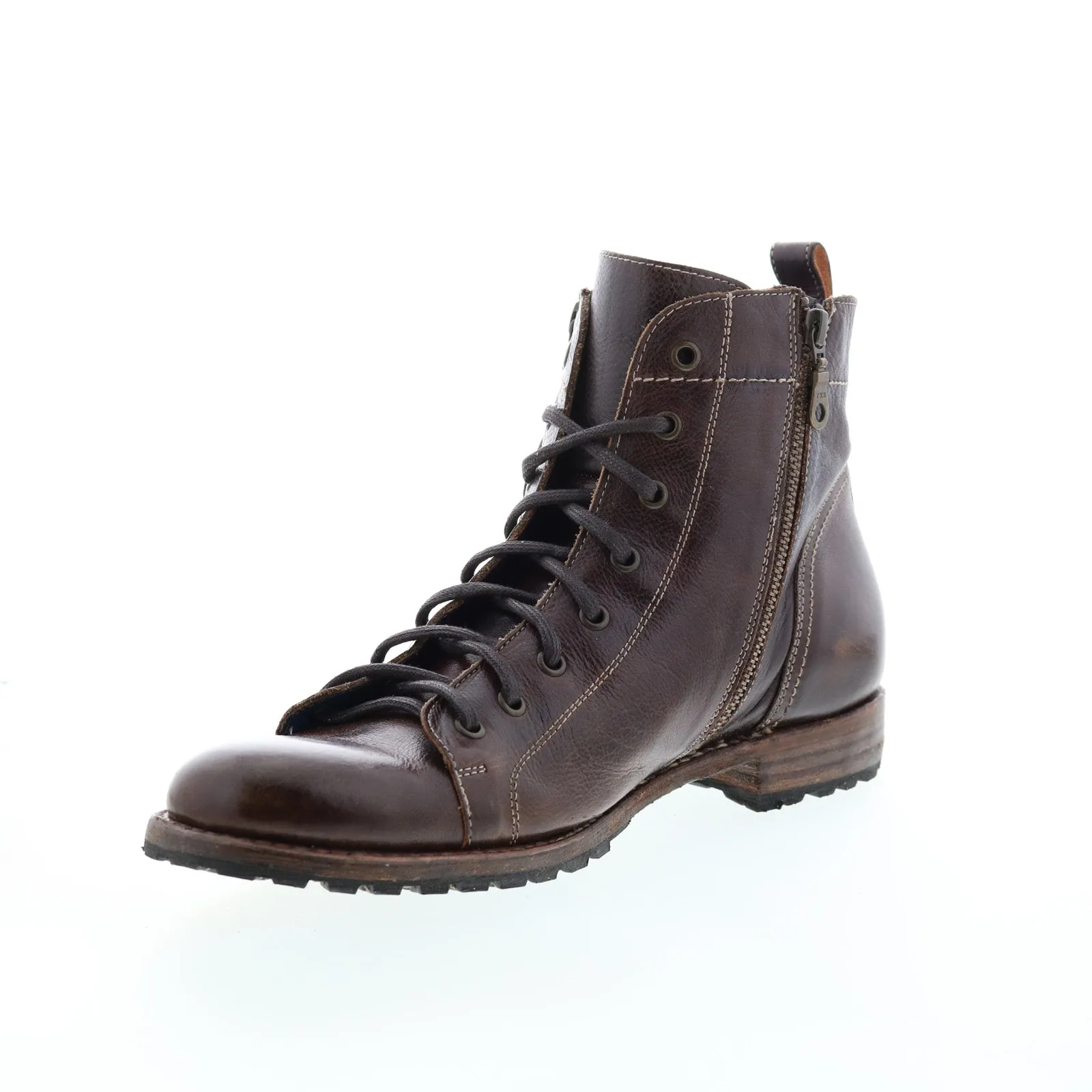 Trail Use Bed Stu Old Bowen F479014 Mens Brown Leather Lace Up Casual Dress Boots