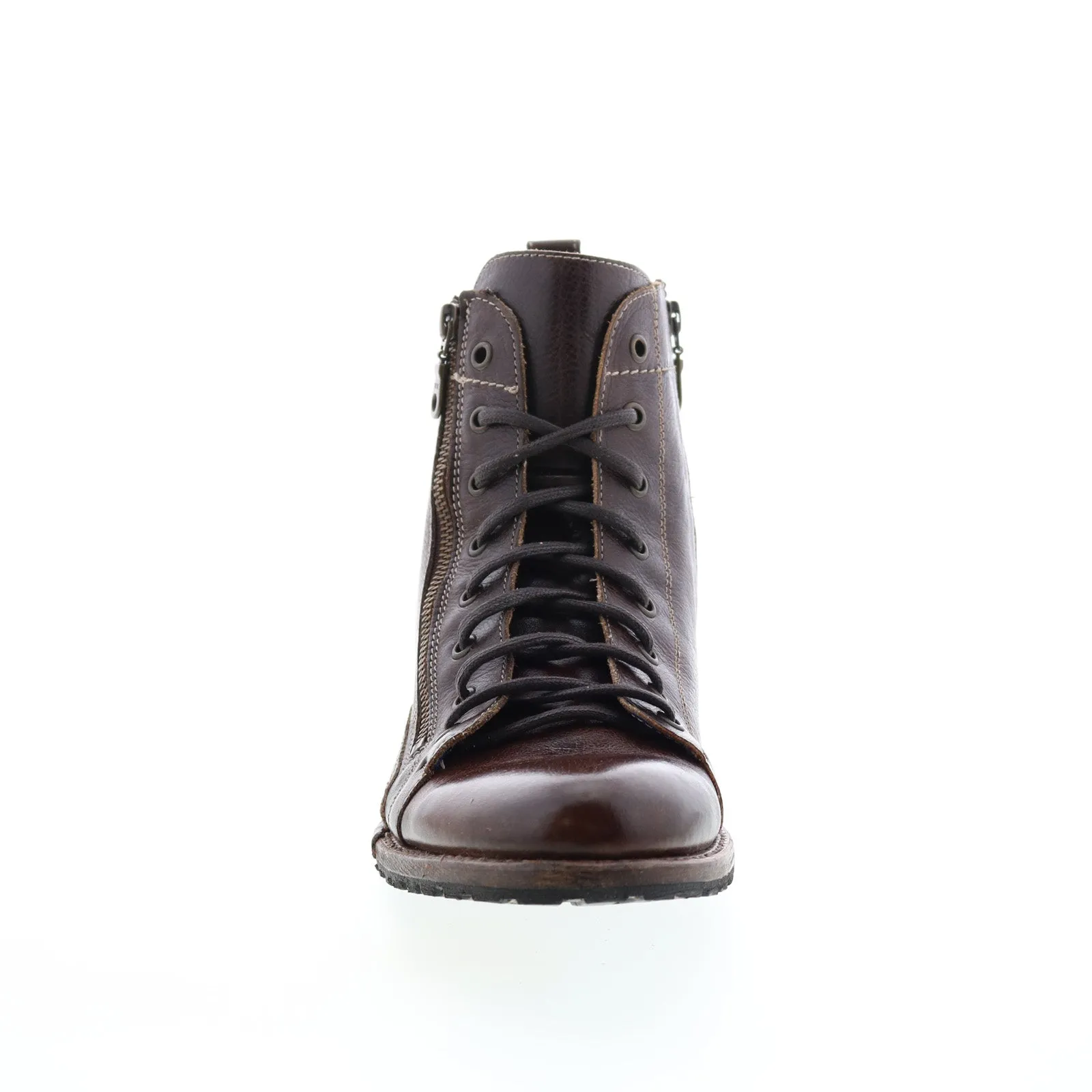 Off Duty Custom Fit Bed Stu Old Bowen F479014 Mens Brown Leather Lace Up Casual Dress Boots