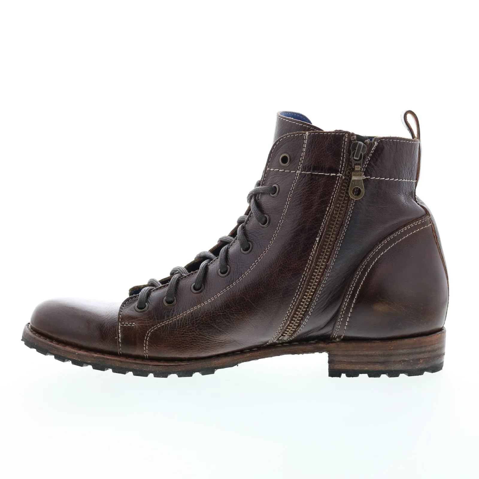 Mountain Climbing Bed Stu Old Bowen F479014 Mens Brown Leather Lace Up Casual Dress Boots