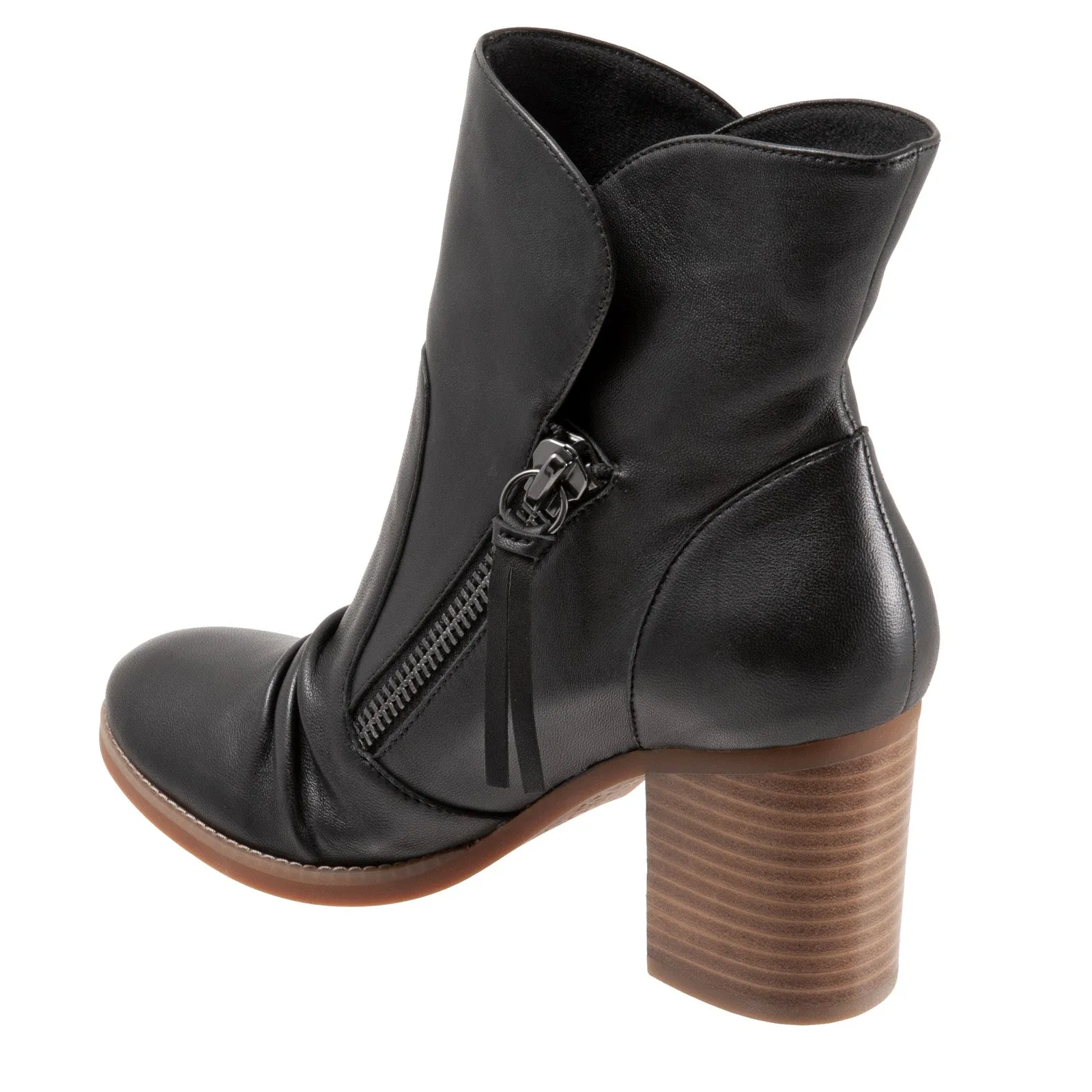 Softwalk Kendall S2054-001 Womens Black Narrow Ankle & Booties Boots Walking Comfort