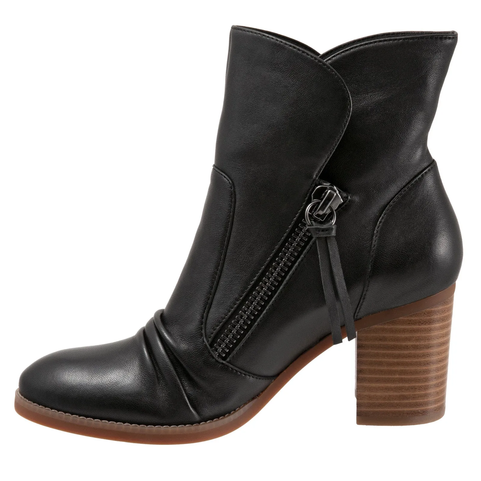 Softwalk Kendall S2054-001 Womens Black Narrow Ankle & Booties Boots Classic Style