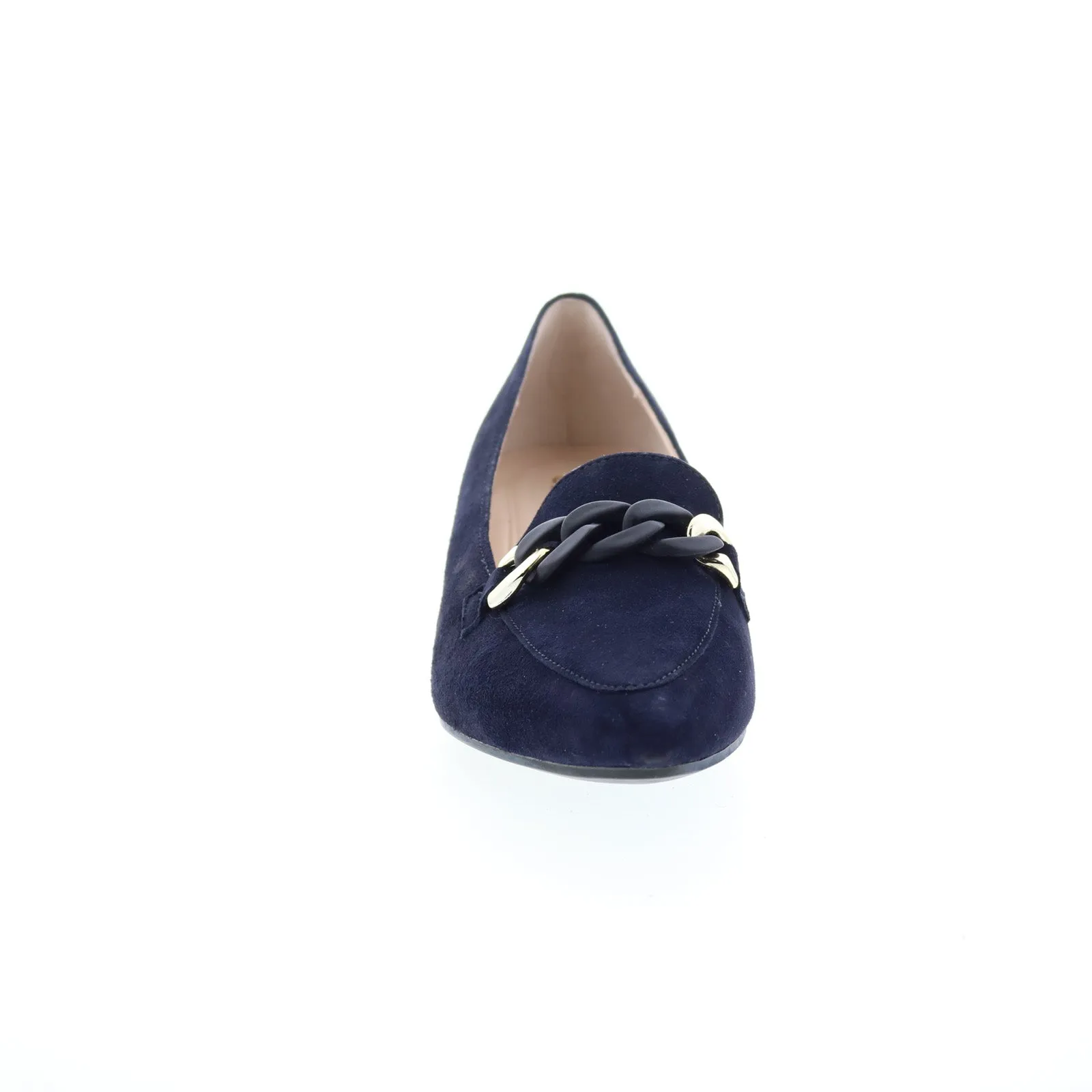 Flexible Cushioned heel Gabor 91-441-16 Womens Blue Suede Slip On Pumps Heels Shoes