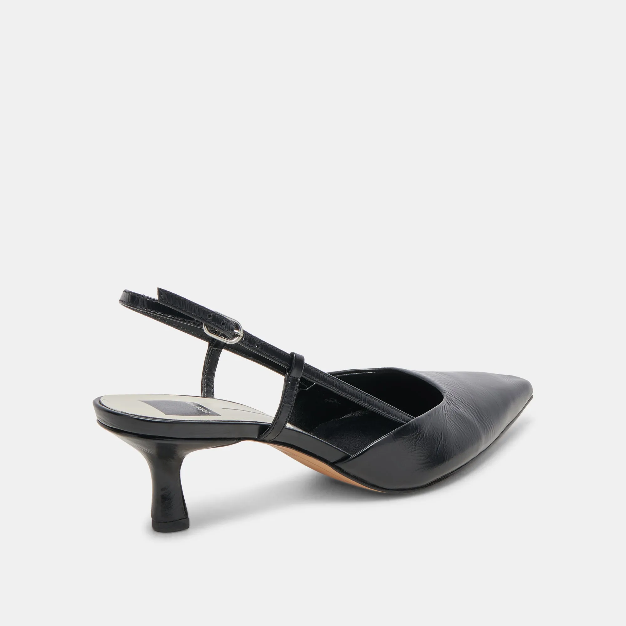 Crystal Heels ODELA HEELS MIDNIGHT CRINKLE PATENT